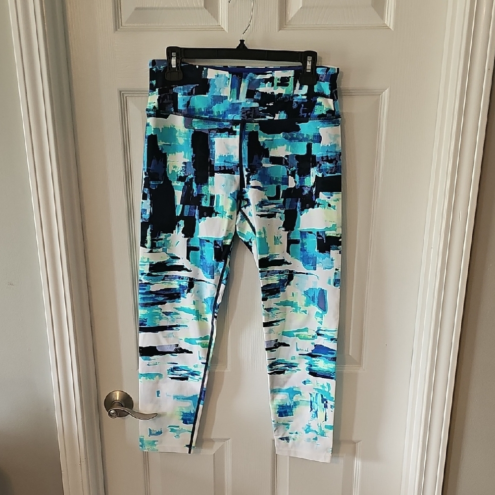 Calvin Klein Performance Blue and Black Leggings